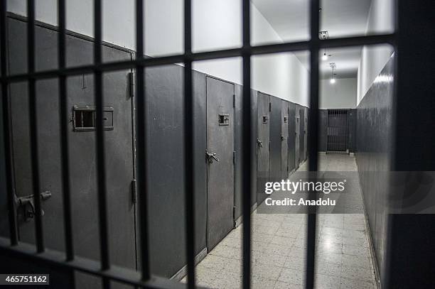 An inside view of the Milita prison where prisoners of war war kept, in the Libyan town of Zliten on March 4, 2015.