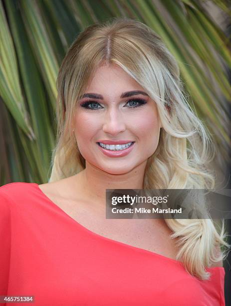 Billie Faiers attends a photocall as she is named icelolly.com Celebrity Mum of the Year on March 10, 2015 in London, England.