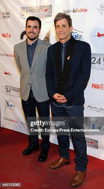 Alberto Garzon attends the 'Union de Actores' Awards on March 9, 2015 in Madrid, Spain.