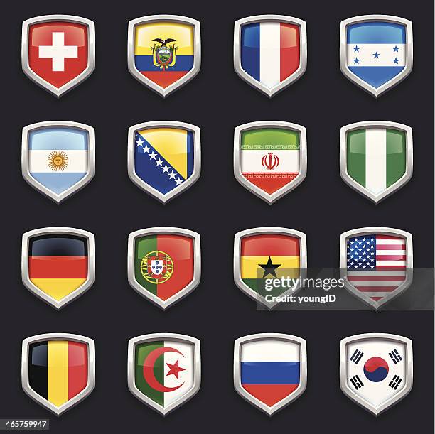worldcup 2014 groups e f g & h - argentina football stock illustrations