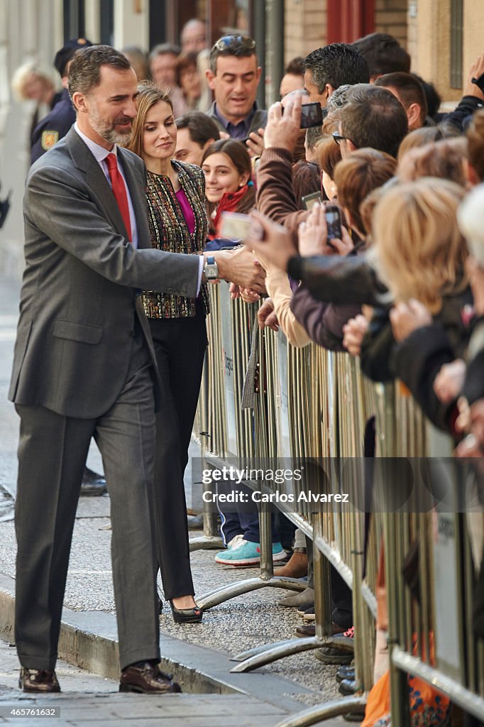 Spanish Royals Visit Zaragoza