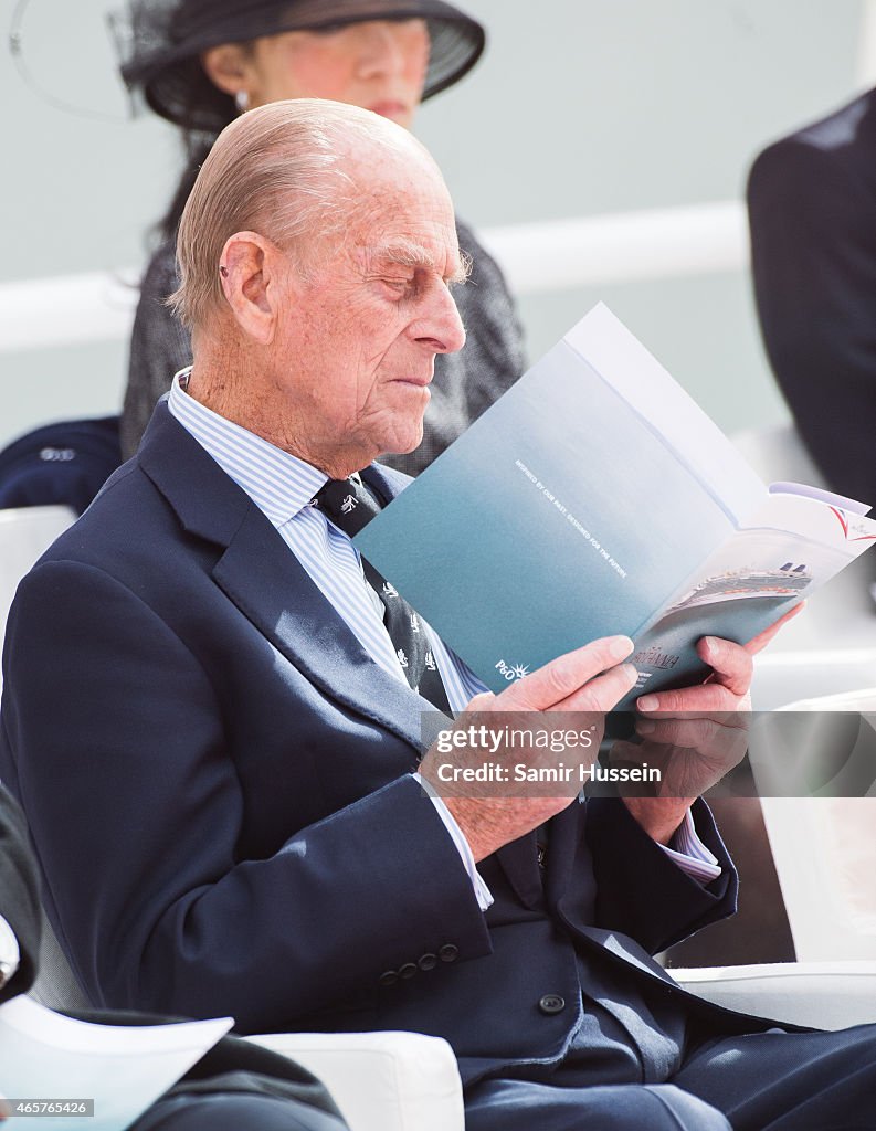 The Queen And Duke Of Edinburgh Attend Naming Ceremony Of P&O Cruise Ship Britannia