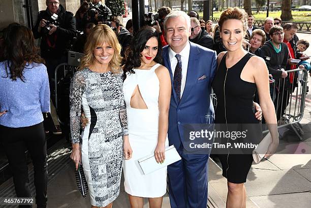 Jacquie Beltrao, Nazaneen Ghaffar, Eamonn Holmes and Isabel Webster attend the TRIC Awards on March 10, 2015 in London, England.