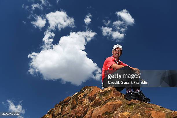 Felipe Aguilar of Chile poses for a picture prior to the start of the Tshwane Open at Pretoria Country Club on March 10, 2015 in Pretoria, South...