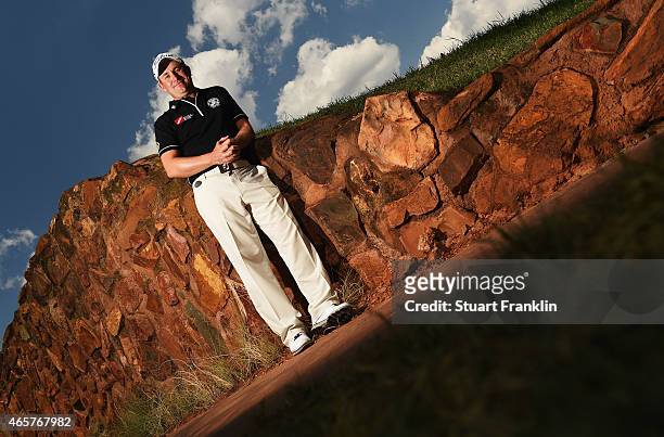 Paul Maddy of England poses for a picture prior to the start of the Tshwane Open at Pretoria Country Club on March 10, 2015 in Pretoria, South Africa.