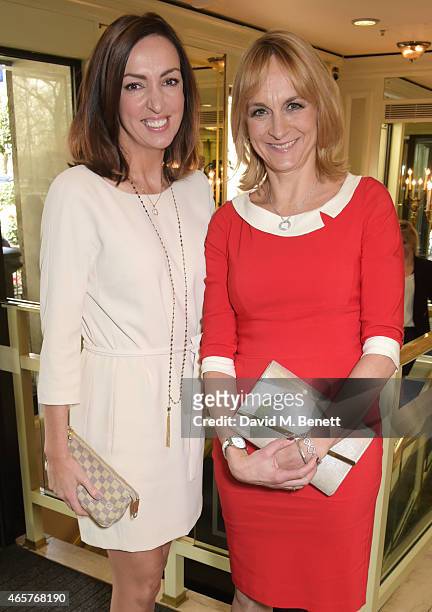 Sally Nugent and Louise Minchin attend the TRIC Television and Radio Industries Club Awards at The Grosvenor House Hotel on March 10, 2015 in London,...
