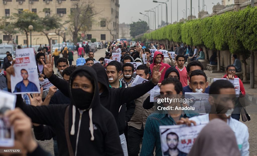 Student protest in Cairo University