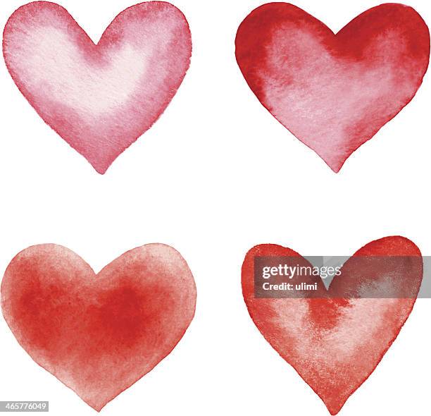 hearts - dark light portrait stock illustrations