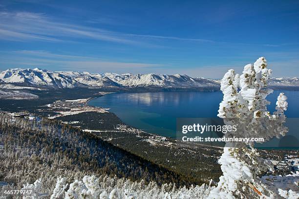 south shore, lake tahoe, ca. - south lake tahoe stock-fotos und bilder