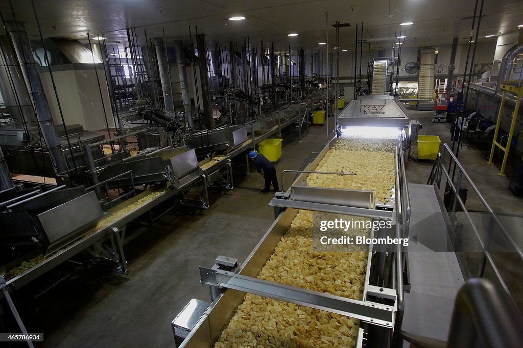 Operations Inside The Kettle Foods Inc. Potato Chip Production Facility