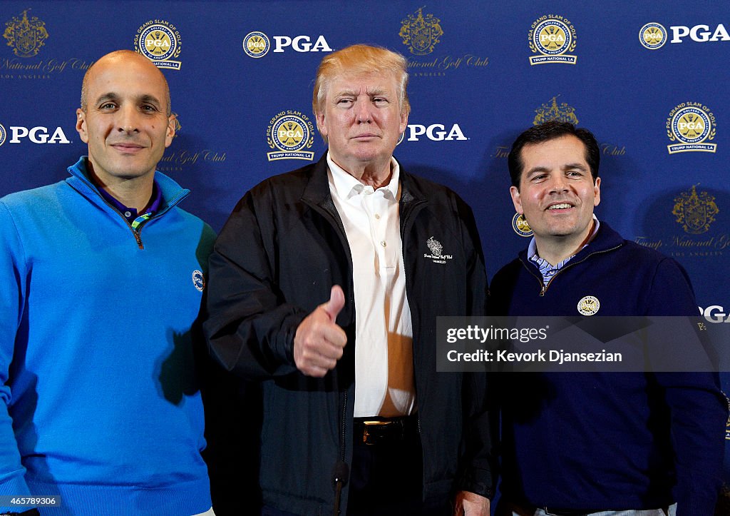 PGA Grand Slam of Golf Site Announcement at Trump LA