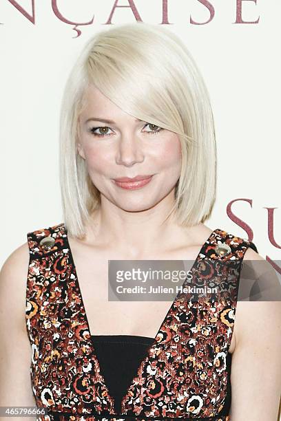 Michelle Williams attends 'Suite Francaise' Premiere at Cinema UGC Normandie on March 10, 2015 in Paris, France.
