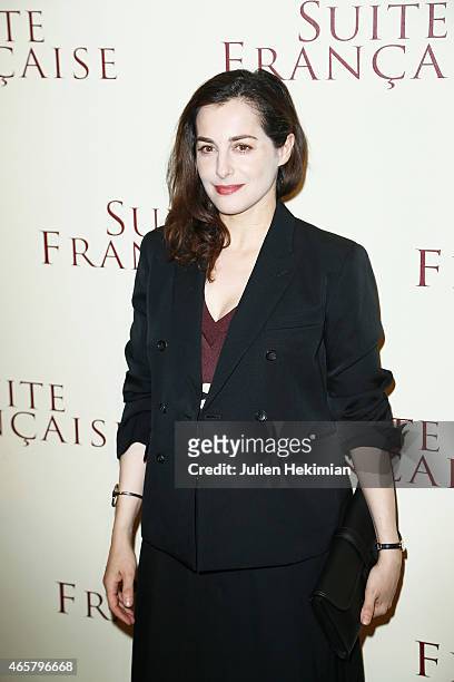 Amira Casar attends 'Suite Francaise' Premiere at Cinema UGC Normandie on March 10, 2015 in Paris, France.