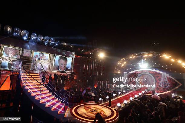 Jim Davidson is announced as winner of Celebrity Big Brother at Elstree Studios on January 29, 2014 in Borehamwood, England.