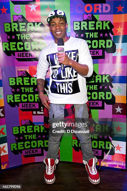 Todrick Hall attends the 2015 MTV Break the Record Week - Dance-A-Thon in Times Square on March 10, 2015 in New York City.