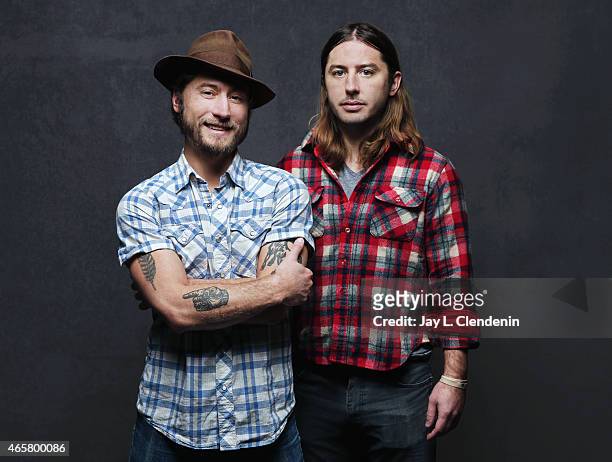 Turner Ross and Bill Ross from the film 'Western' pose for a portrait for the Los Angeles Times at the 2015 Sundance Film Festival on January 24,...