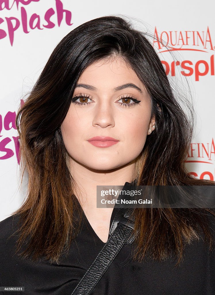 Kylie Jenner attends the Aquafina Flavorsplash concerts at Bryant