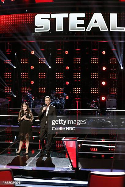 Battle Rounds" Episode 806 -- Pictured: Hannah Kirby, Carson Daly --