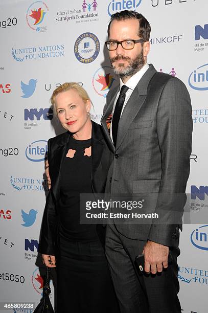 Patricia Arquette and Eric White attend Step It Up for Gender Equality Celebrates The 20th Anniversary Of The Fourth World Conference On Women In...