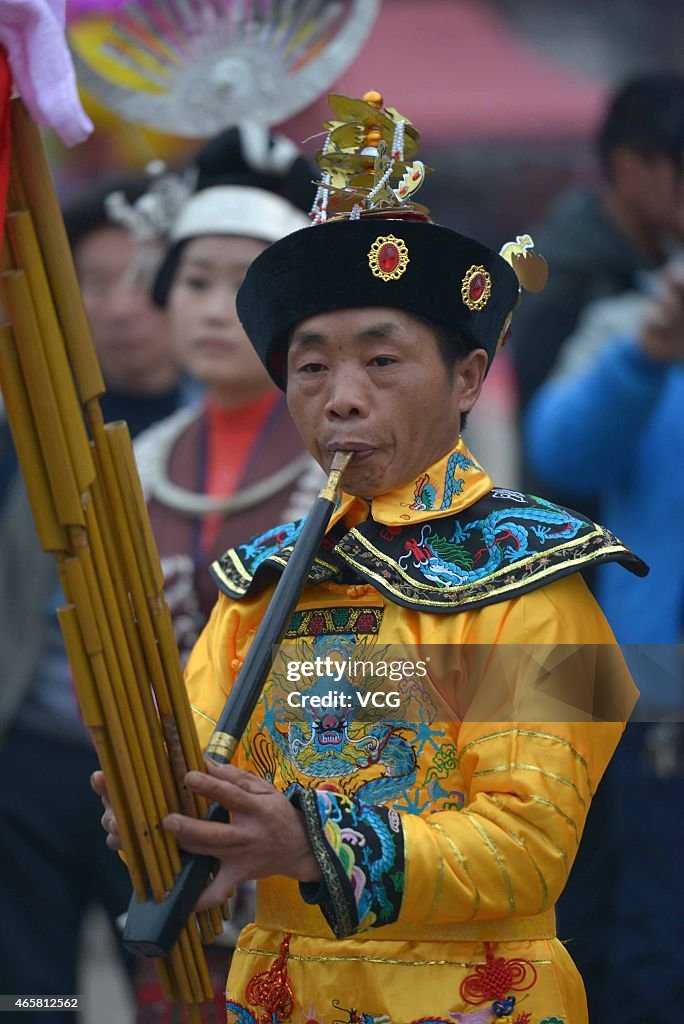 People Celebrate Reed-pipe Wind Instrument Festival In Kaili