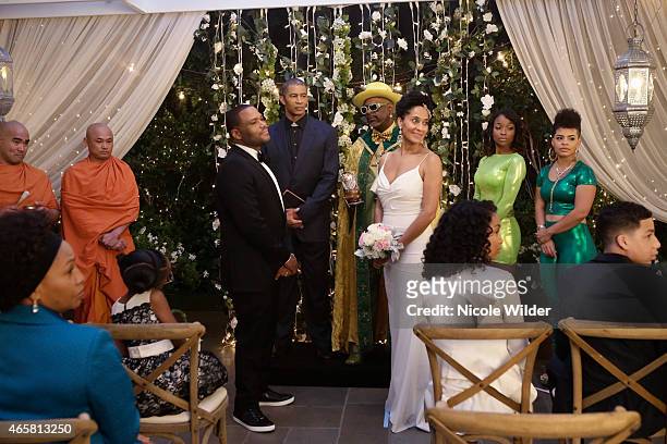Parental Guidance" - Dre, determined to make up for the no-frills, last-minute wedding he and Bow had, organizes an amazing vow renewal for their...