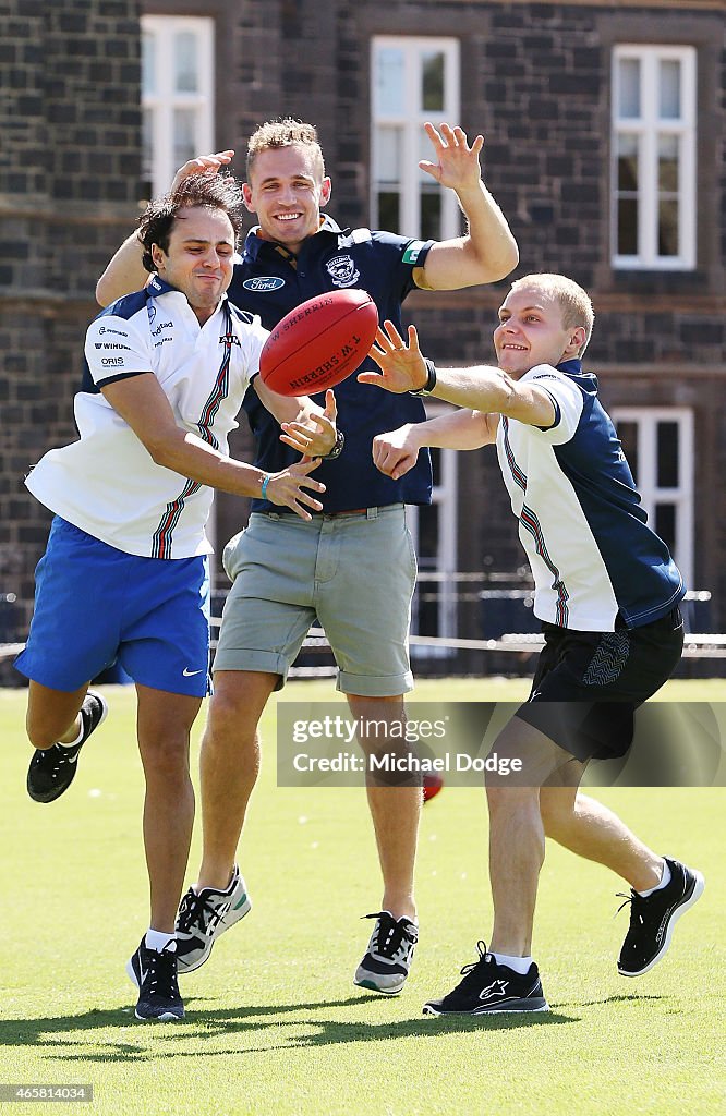 Felipe Massa Meets With Joel Selwood