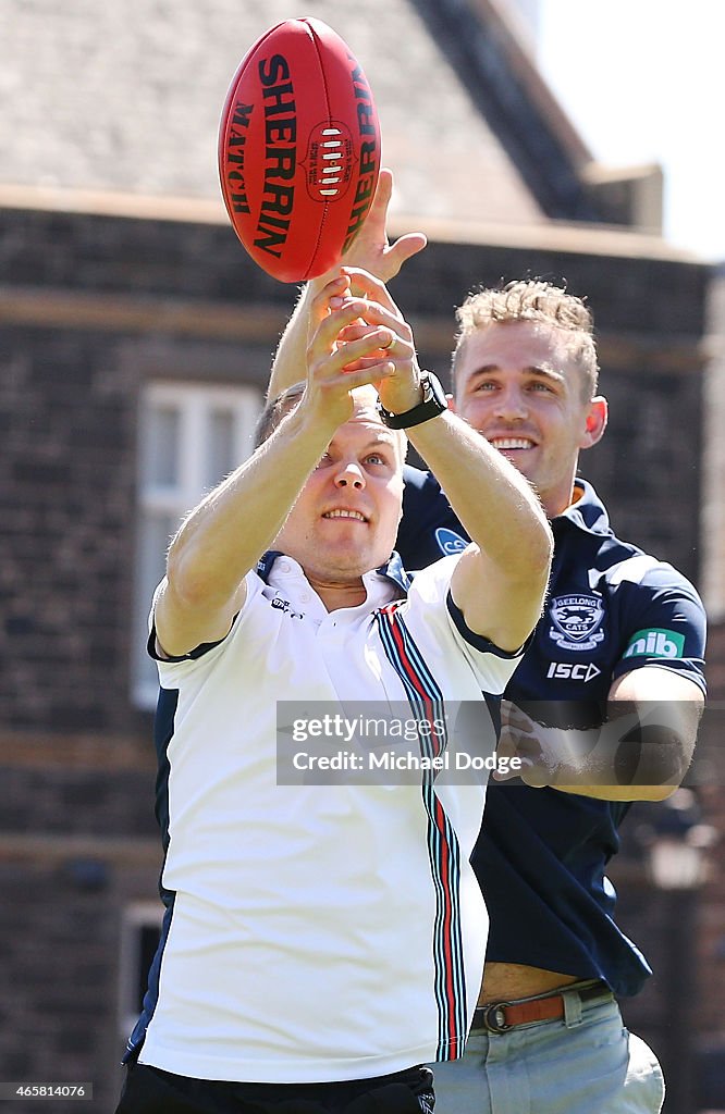 Felipe Massa Meets With Joel Selwood