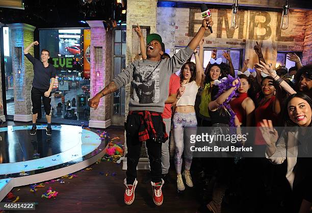 Television host Todrick Hall attends the 2015 MTV Break the Record Week - Dance-A-Thonat Times Square on March 10, 2015 in New York City.