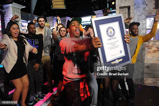 Television host Todrick Hall attends the 2015 MTV Break the Record Week - Dance-A-Thonat Times Square on March 10, 2015 in New York City.