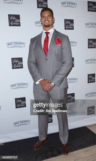 Football player Corey Wootton attends 2014 Fashion Meets Football at Saks Fifth Avenue on January 29, 2014 in New York City.