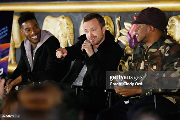 Radio/ TV personality Sway Calloway hosts a Q & A with actors Scott Mescudi and Aaron Paul following a fan screening of their highly anticipated...