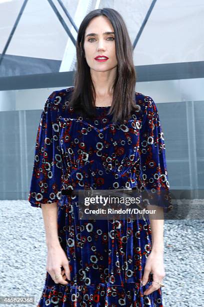 Jennifer Connelly attends the Louis Vuitton show as part of the Paris Fashion Week Womenswear Fall/Winter 2015/2016 on March 11, 2015 in Paris,...