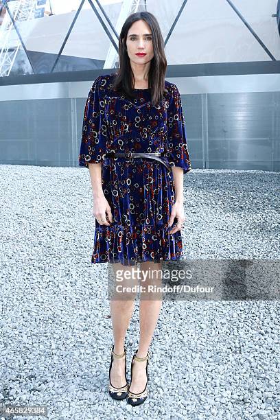 Jennifer Connelly attends the Louis Vuitton show as part of the Paris Fashion Week Womenswear Fall/Winter 2015/2016 on March 11, 2015 in Paris,...