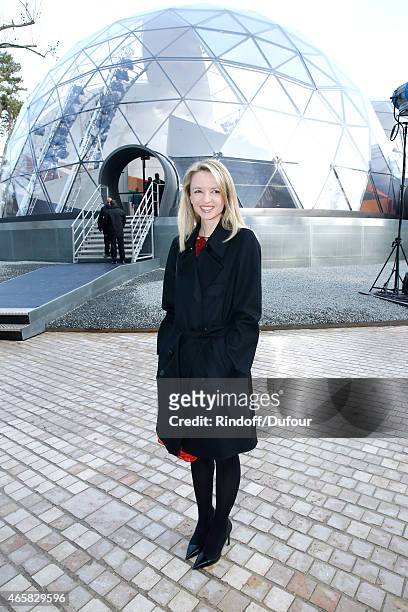 Louis Vuitton's executive vice president, Delphine Arnault attends the Louis Vuitton show as part of the Paris Fashion Week Womenswear Fall/Winter...