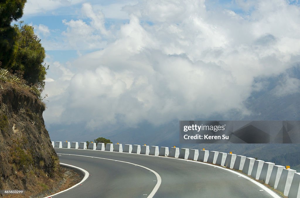 Winding road in the mountain