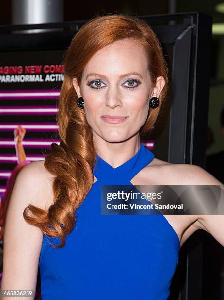 Actress Samantha Colburn attends the Los Angeles Premiere of "Best Night Ever" at ArcLight Cinemas on January 29, 2014 in Hollywood, California.