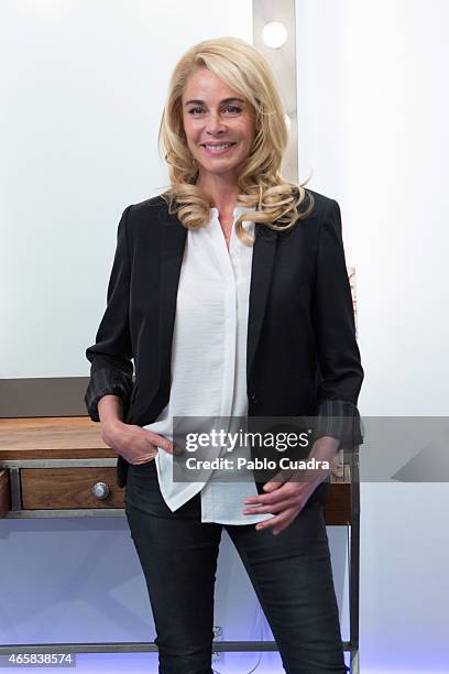 Actress Belen Rueda poses during a photocall to present new Schwarzkopf Keratin Color at 'Espacio Mood' on March 11, 2015 in Madrid, Spain.