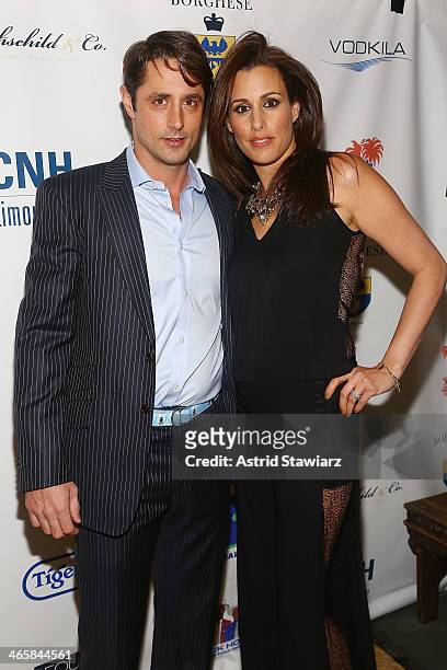 Prince Lorenzo Borghese and Jennifer Dayan attends the 2014 Animal USA Event at The Jane Hotel on January 29, 2014 in New York City.