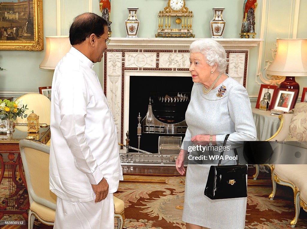 President of Sri Lanka Has Audience With The Queen