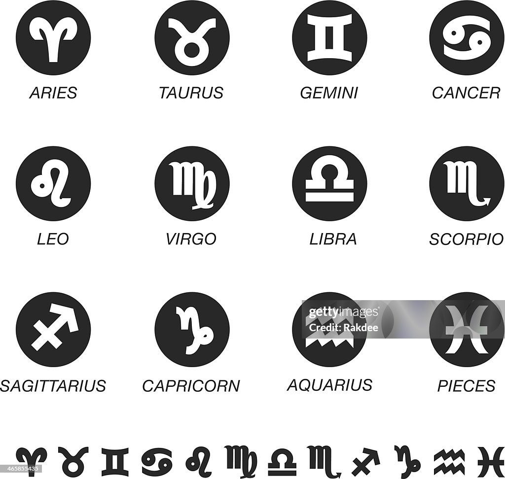 Zodiac Silhouette Icons