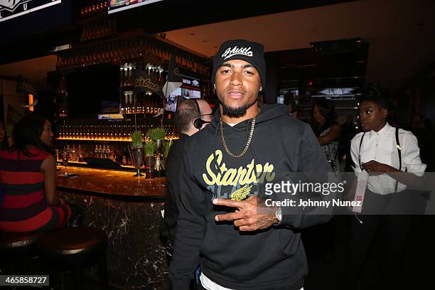 DeSean Jackson attends the "Welcome To New York" party, presented by Roc Nation Sports & Airbnb at the 40/40 Club on January 29 in New York City.