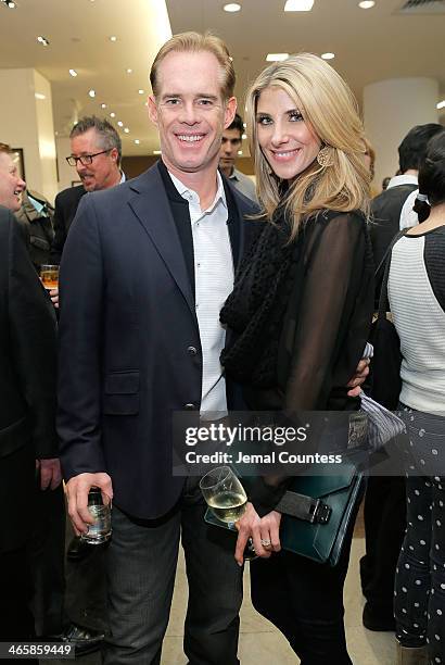 Sportscastor Joe Buck and Michelle Beisner attend the Saks Fifth Avenue Charitable Shopping Event To Benefit The Big Daddy Foundation on January 29,...