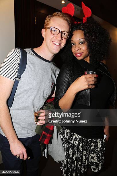 Associate Food Editor of Food & Wine Magazine Ben Mims and event planner Africa McClain attend the Red Pump Project Event Raising HIV/AIDS Awareness...