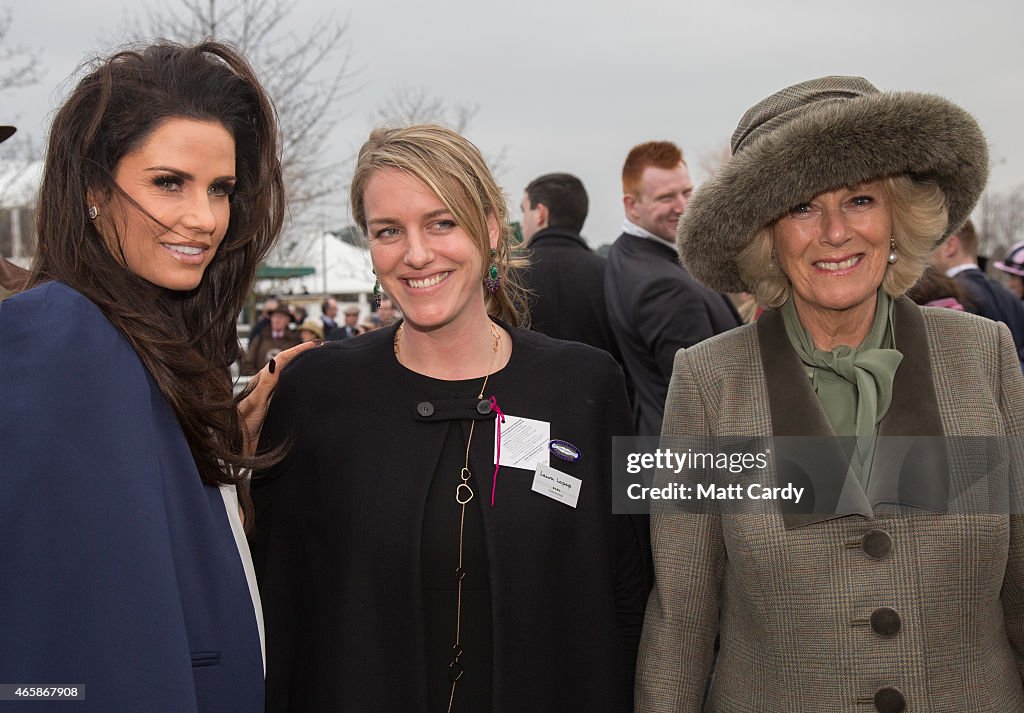 Duchess Of Cornwall Attends Cheltenham Races Ladies Day