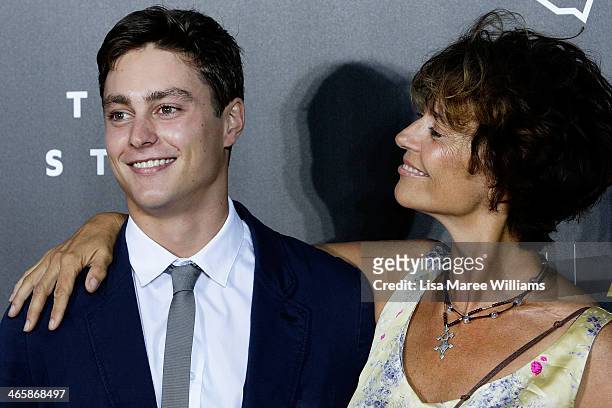 Joe Brown and Rachel Ward arrive at the 3rd Annual AACTA Awards Ceremony at The Star on January 30, 2014 in Sydney, Australia.