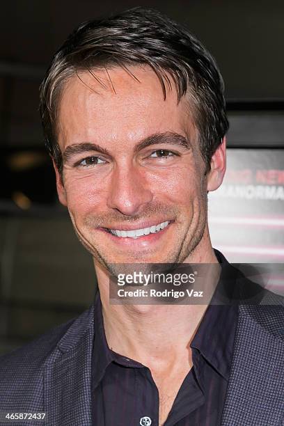 Actor Nick Steele attends the "Best Night Ever" Los Angeles Premiere at ArcLight Cinemas on January 29, 2014 in Hollywood, California.