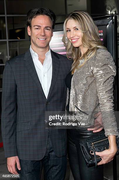 Producer Peter Safran and singer/songwriter Natalia Safran attend the "Best Night Ever" Los Angeles Premiere at ArcLight Cinemas on January 29, 2014...