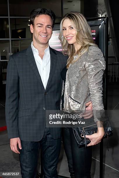 Producer Peter Safran and singer/songwriter Natalia Safran attend the "Best Night Ever" Los Angeles Premiere at ArcLight Cinemas on January 29, 2014...