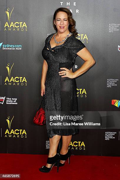 Sasha Horler arrives at the 3rd Annual AACTA Awards Ceremony at The Star on January 30, 2014 in Sydney, Australia.
