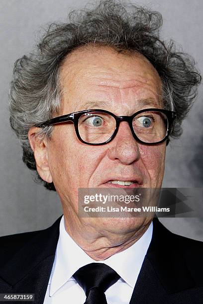 Geoffrey Rush arrives at the 3rd Annual AACTA Awards Ceremony at The Star on January 30, 2014 in Sydney, Australia.